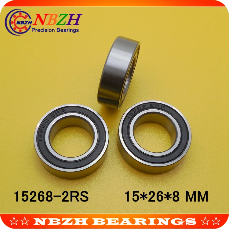 

NBZH bearing15268-2RS GCR15 Bicycle Ball Bearing 15x26x8mm 15268 RS Bike Wheels Bottom Bracket Repair Bearing MR15268-2RS