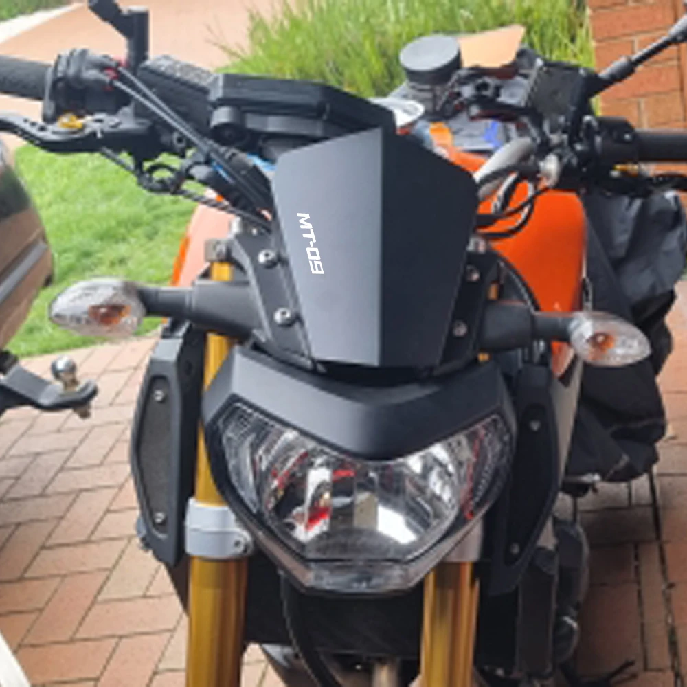 For YAMAHA MT09 FZ09 MT-09 FZ-09 MT 09 FZ 09 Motorcycle Accessories Front Windshield Windscreen Wind Deflectors 2014 2015 2016