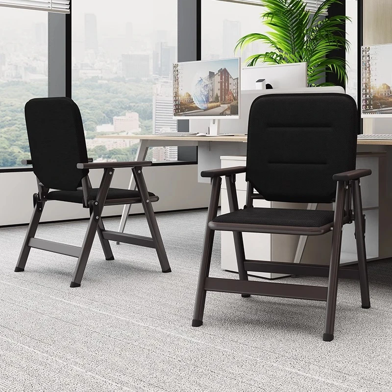 Tragbarer Büro-Klappstuhl, bequemer Sitz, Computerstuhl, Rückenlehne, Konferenzraum, Training, Quiz, Büromöbel