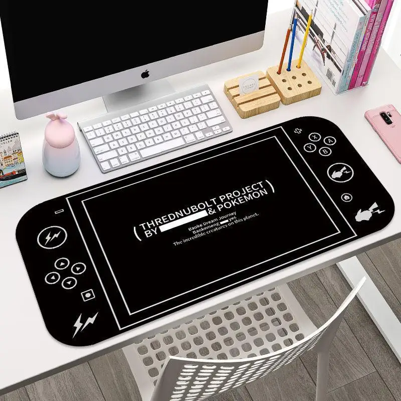 Cartoon Pikachu Pokemon Theme Mouse Pads Anime Large Size Mousepad Gaming Computer Keyboard Mouse Pad Creative Non-slip Desk Mat #6