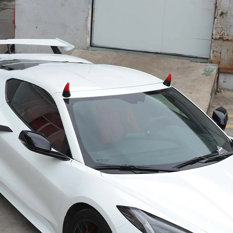 لسيارة شيفروليه كورفيت C8 2020+ PVC الأحمر لتزيين سقف السيارة ملصق ثلاثي الأبعاد ملحقات التعديل الخارجي