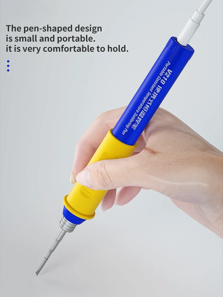 Penna di saldatura meccanico V210 portatile a temperatura costante ricaricabile saldatore elettrico automatico sonno Mini strumento di riparazione
