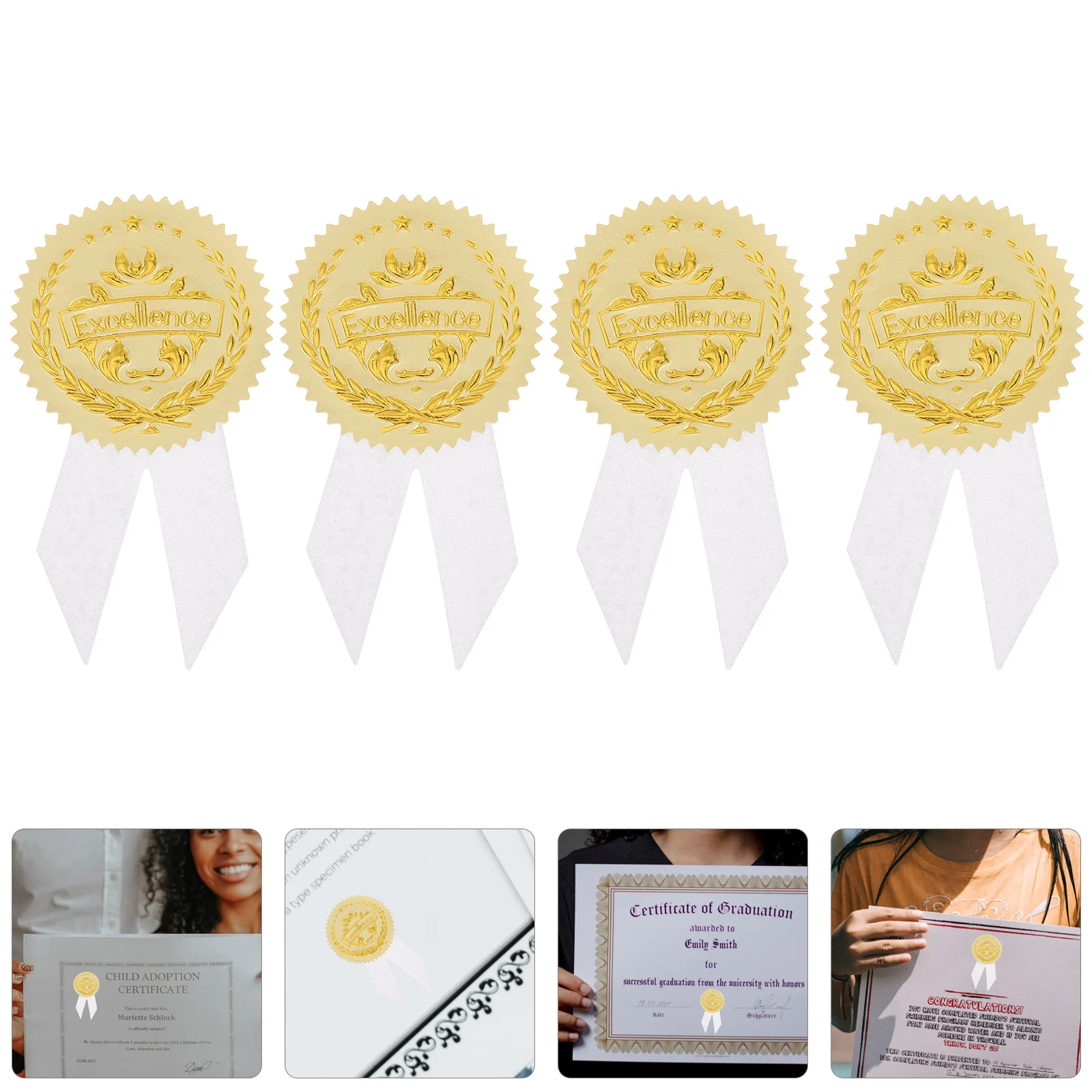 

36 set Medals Stickers Graduation Award Medal Stickers For Prize Decorative Paper