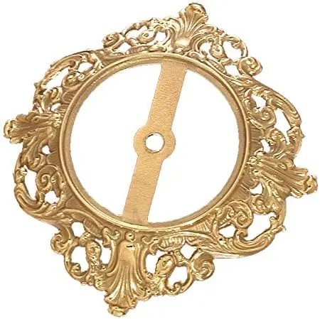 Base lampada in ottone pressofuso, 7 1/4 "Dia.