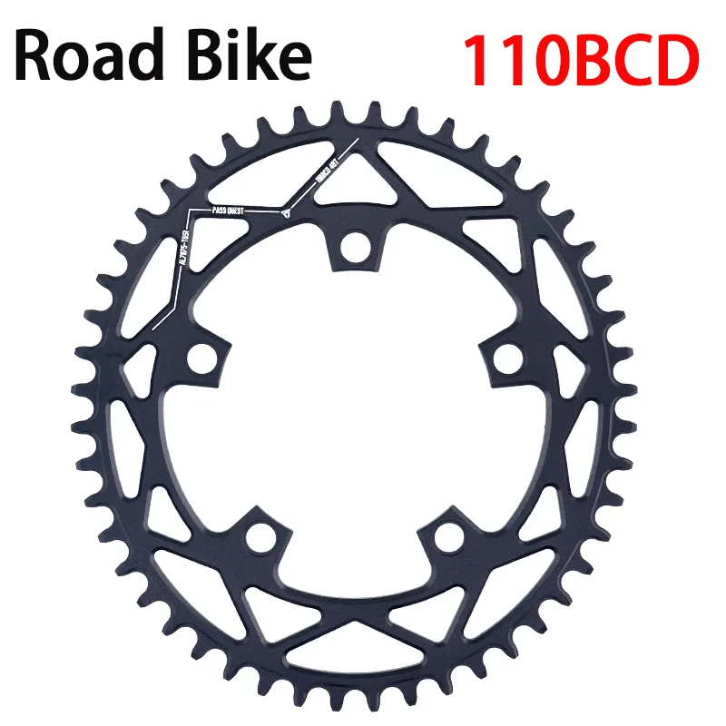 Oval Chainring 110 BCD for sram force gravel quarq 40T/42T/44T/46T/48T/50T/52T Tooth Road Bike Chainwheel 110BCD