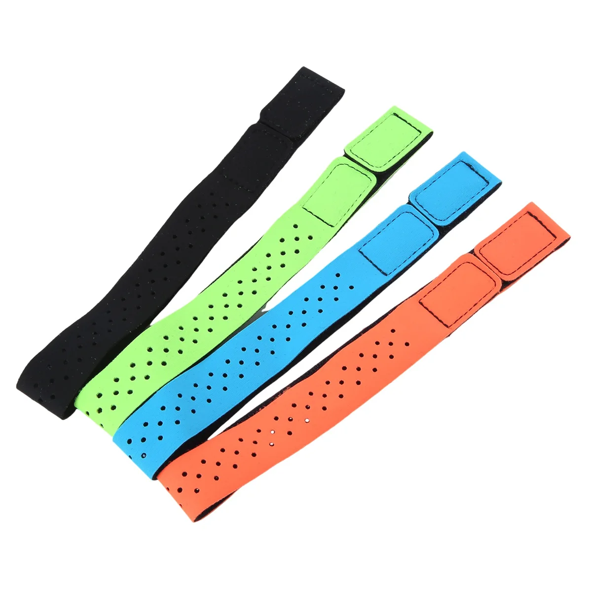 

4 Pcs Replacement Heart Rate Monitor Armband Strap Adjustable Replacement Armband Band Universal Sport Wrist Strap M