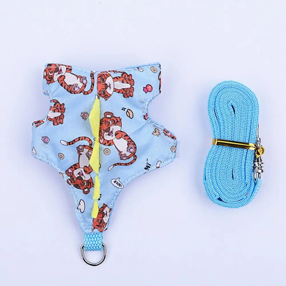 1 Set Soft Rabbit Harness  Cross-dressing Warm Small Pet Costume  Small Animal Outwear Harness Leash Set