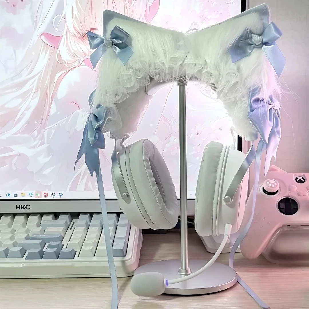Lop-eared Rabbit & Cat Ear Headband Protector for Sony XM4/XM5/Hurricane 2/3/Prism, Customized Decoration, Headphone Protective