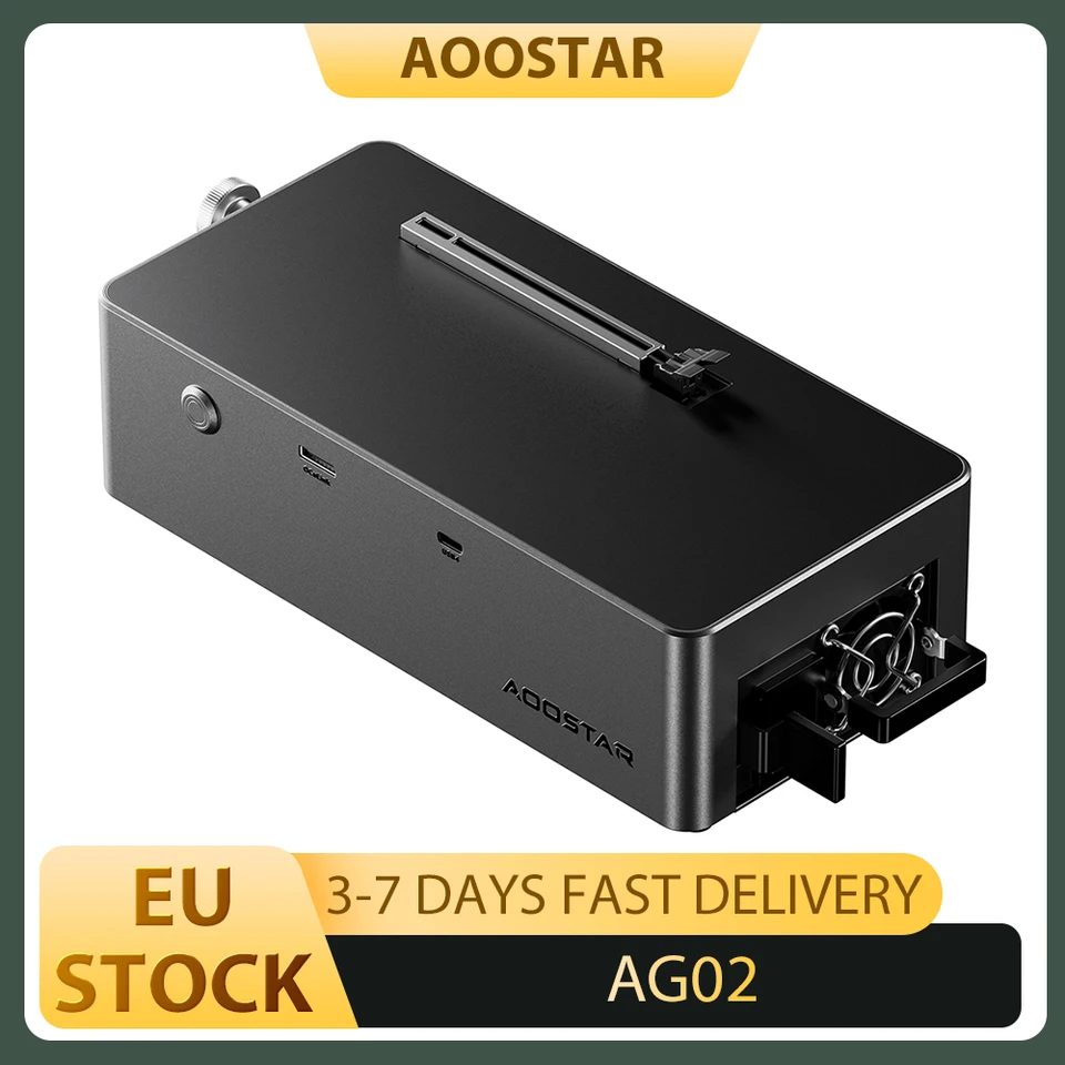 AOOSTAR AG02 EGPU Dock with Oculink & USB4 Port, 100W Reverse