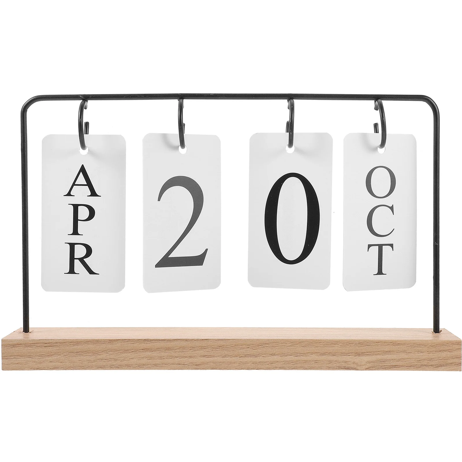 

Reusable Flip Calendar Wooden Desk Organizer Stylish Minimalist Home Office Decor Perpetual Planner Desk Calendar