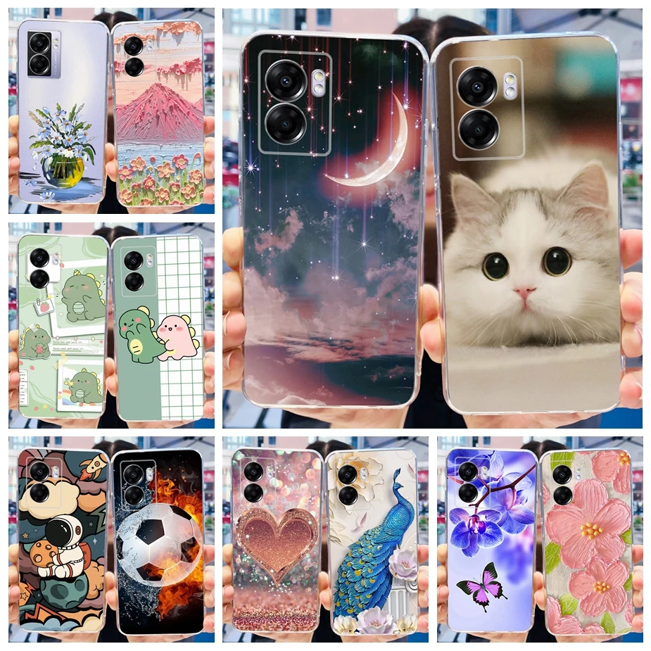 For Oppo A77 5G Case Cute Painted Cover Soft Silicone Phone Case For Oppo A57 5G OppoA57 A 77 OppoA77 5G Back Cover Fundas Coque