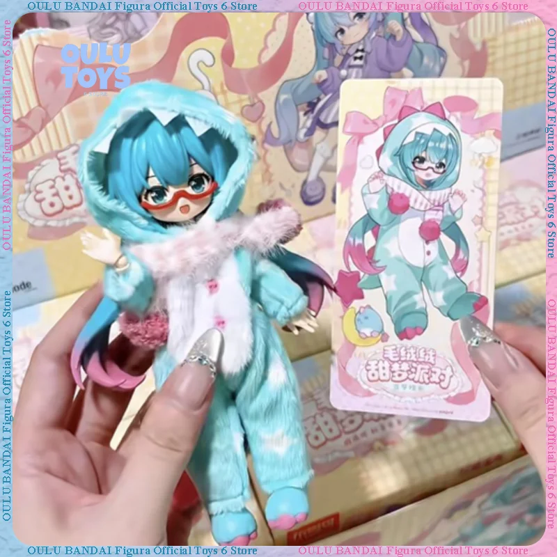 公式ブローキーズシリーズ2-初音ミク-ブラインドボックス-コレクタブルアクションフィギュア、ふわふわスイートドリームパーティー-アニメデスクデコレーションギフト