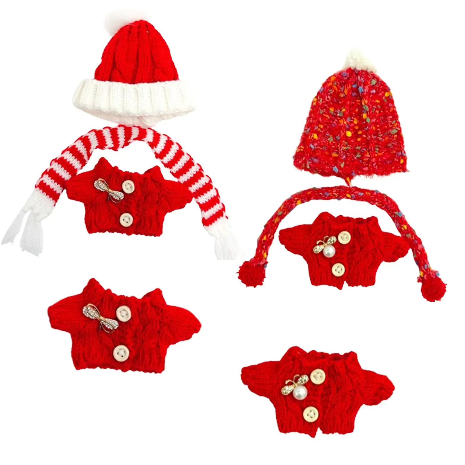 Plush Doll Pullover Top Fashion Photo Props for Kids Educational DIY Doll Clothes Dress up Make Your Own Dolls for 6.69''