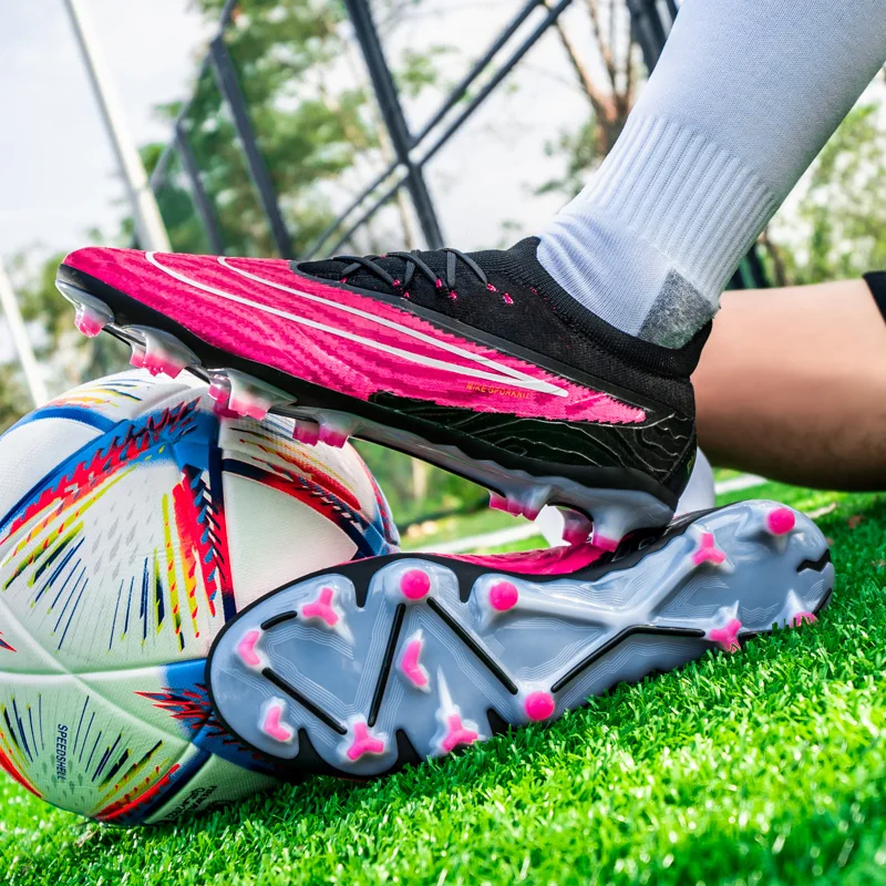 Botas de campo de fútbol para hombre, zapatos de fútbol de caña baja, botas de fútbol profesionales, tacos ultraligeros para exteriores,