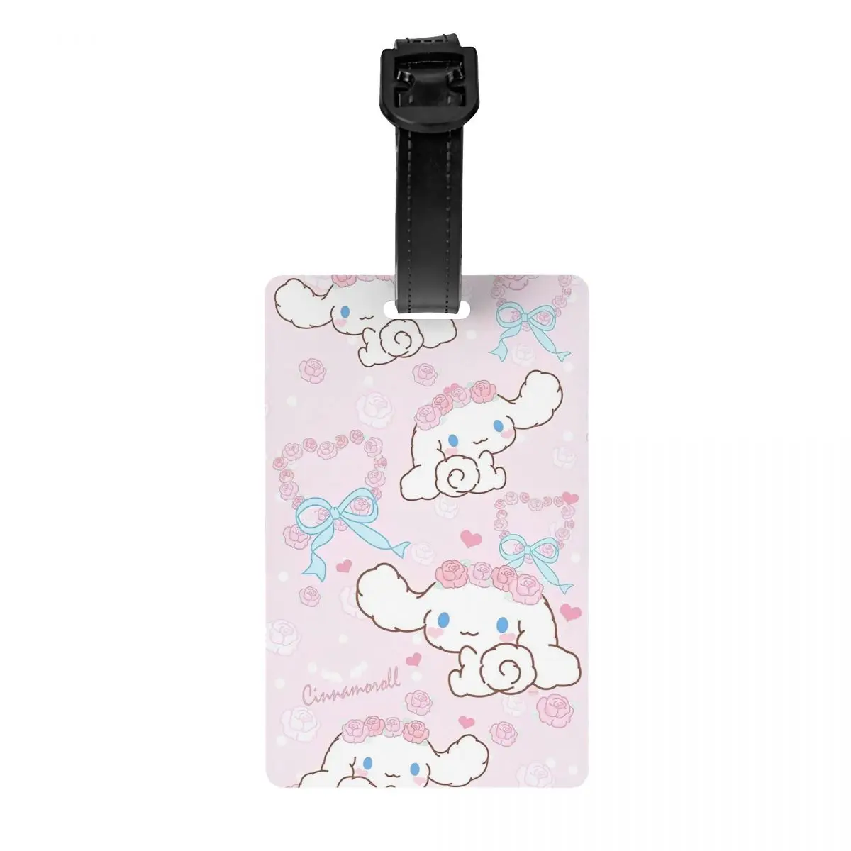 Etichette per bagagli Sanrio Cinnamoroll Cute Cartoon Holder etichette per bagagli ID indirizzo Holder etichetta per bagaglio per uomo etichette per bagagli regali