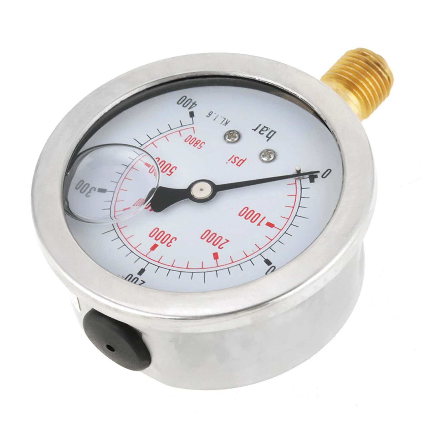 0‑400BAR 0‑5800PSI G1/4 68mm Dial Hydraulic Pressure Gauge Meter Air Pressure Gauge Hydraulic Gauge Manometer Pressure Gauge