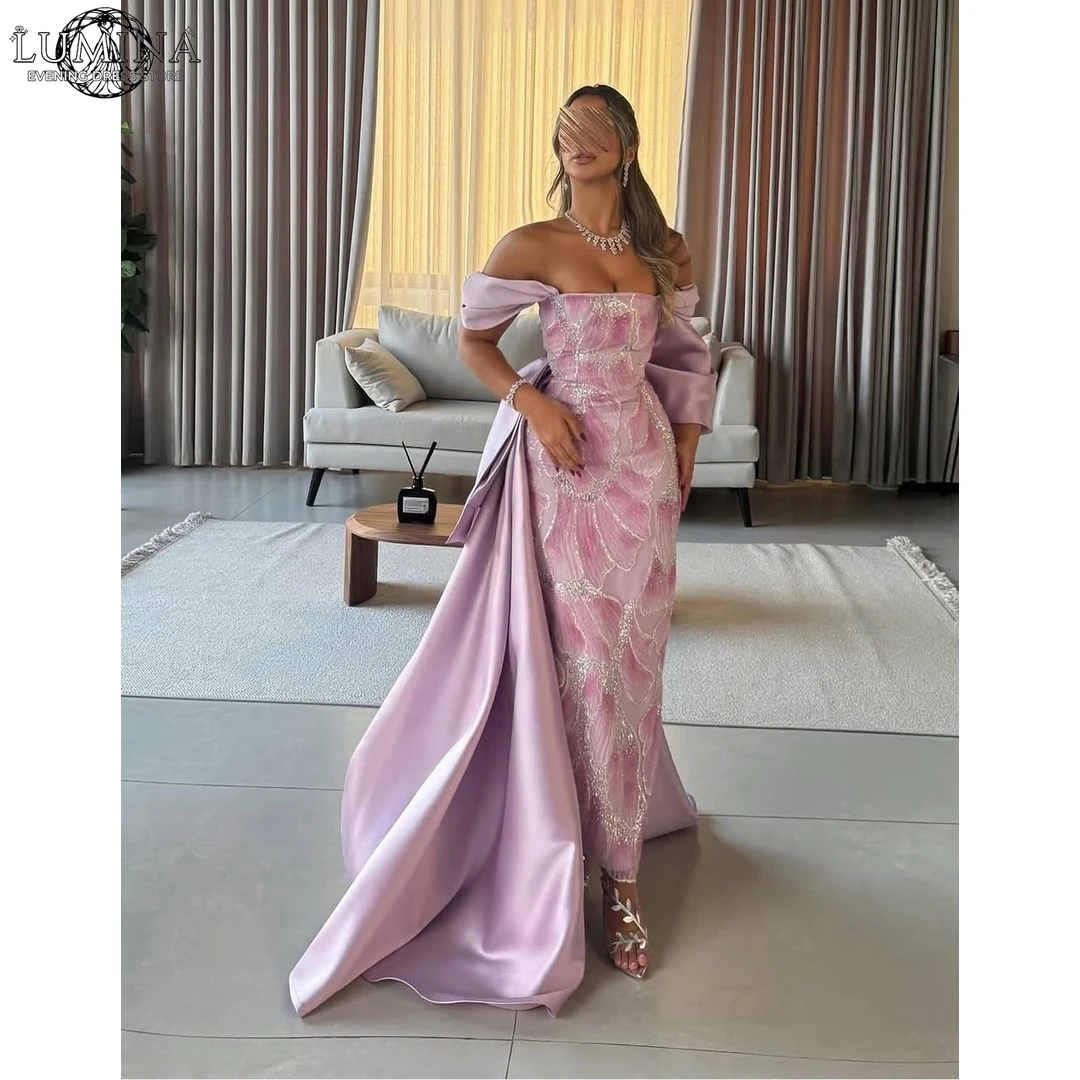 Lumina Customized Prom Dresses 2026 Luxury Prom Fish Tail Elegant Women's Dresses for Wedding Party Dress Strapless Tailing Gala
