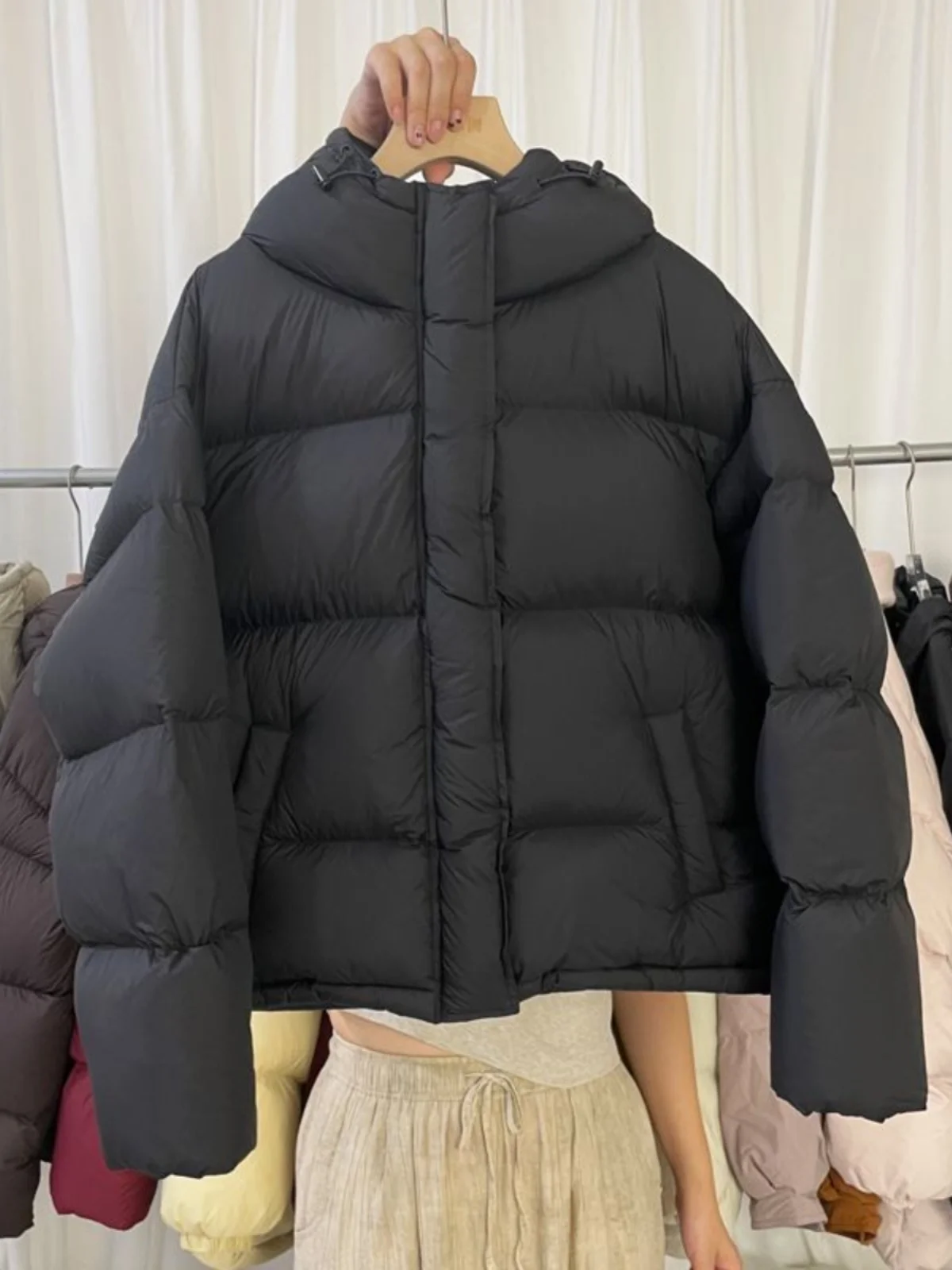 

Women's Fashionable Winter Coat 2025 Hooded Bread Style Lightweight Luxury Cotton Jacket Versatile Casual Korean Loose Fit