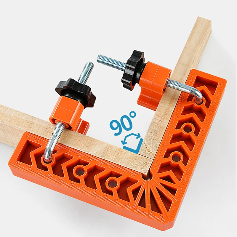 مجموعتان من قفل 3/4/6 بوصة وفتحة دائرية مساطر تحديد المواقع بزاوية قائمة 90 درجة على شكل حرف L مسطرة تحديد النجارة