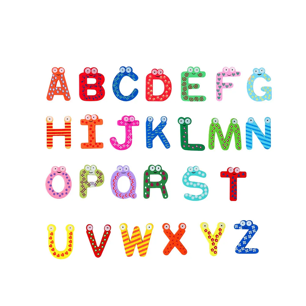 

26 Pcs Magnetic Alphabet Letters Fridge Magnets Refrigerator Sticker Toys Toddler