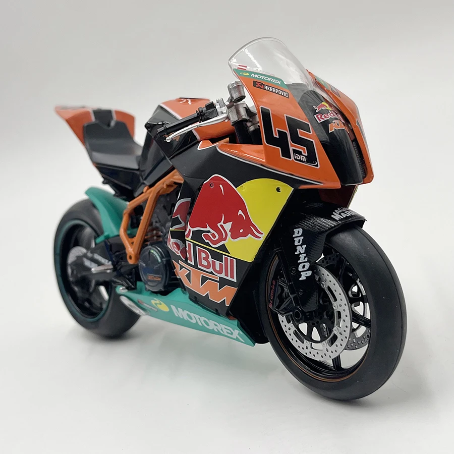 1:12 Diecast Motorcycle Model Toy 45# Bike Miniature Replica For Collection