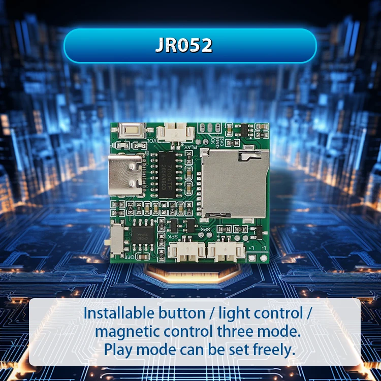 

Sound Module, MP3 Downloading & Recording Music Voice Recording Module Chip with Speaker for Christmas