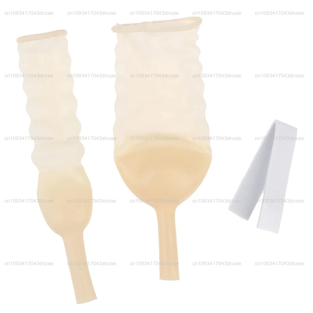 10pcs 25/30/35MM Male External Catheter Medical Sterile Latex Catheter Urine Collector Elderly Incontinence Urinary Latex Sleeve