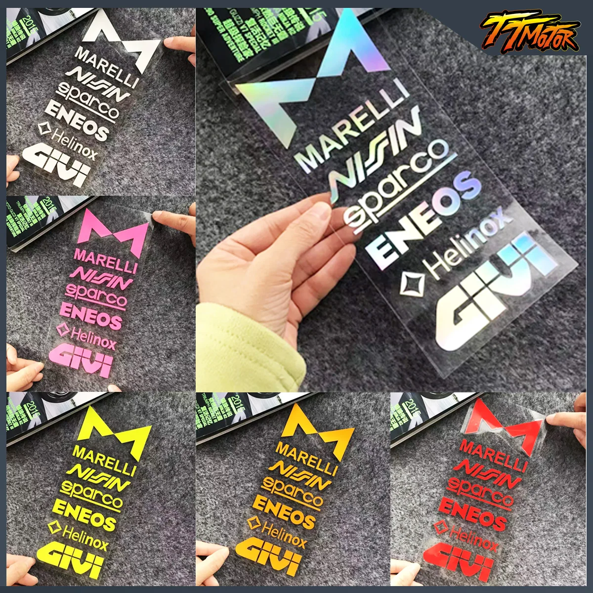 

Гоночный спонсор, виниловые светоотражающие наклейки для мотоцикла, наклейка на шлем для мотоцикла, аксессуары для VOGE Kawasaki Yamaha BMW Honda CFMOTO