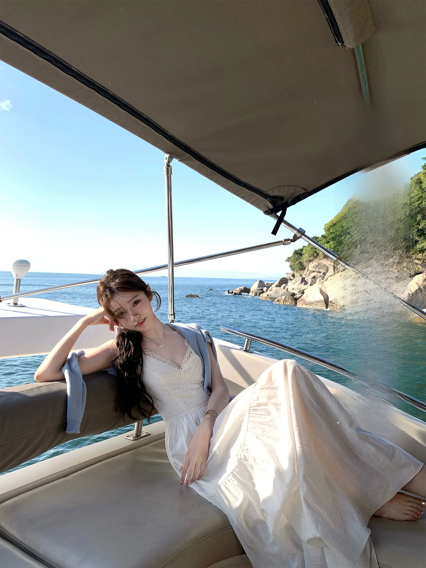 

Женское платье Chen Jin Early Spring Vaion Sle белое, с V-образным вырезом, длинное, без бретелек, с тяжелой кружевной отделкой, в стиле принцесса