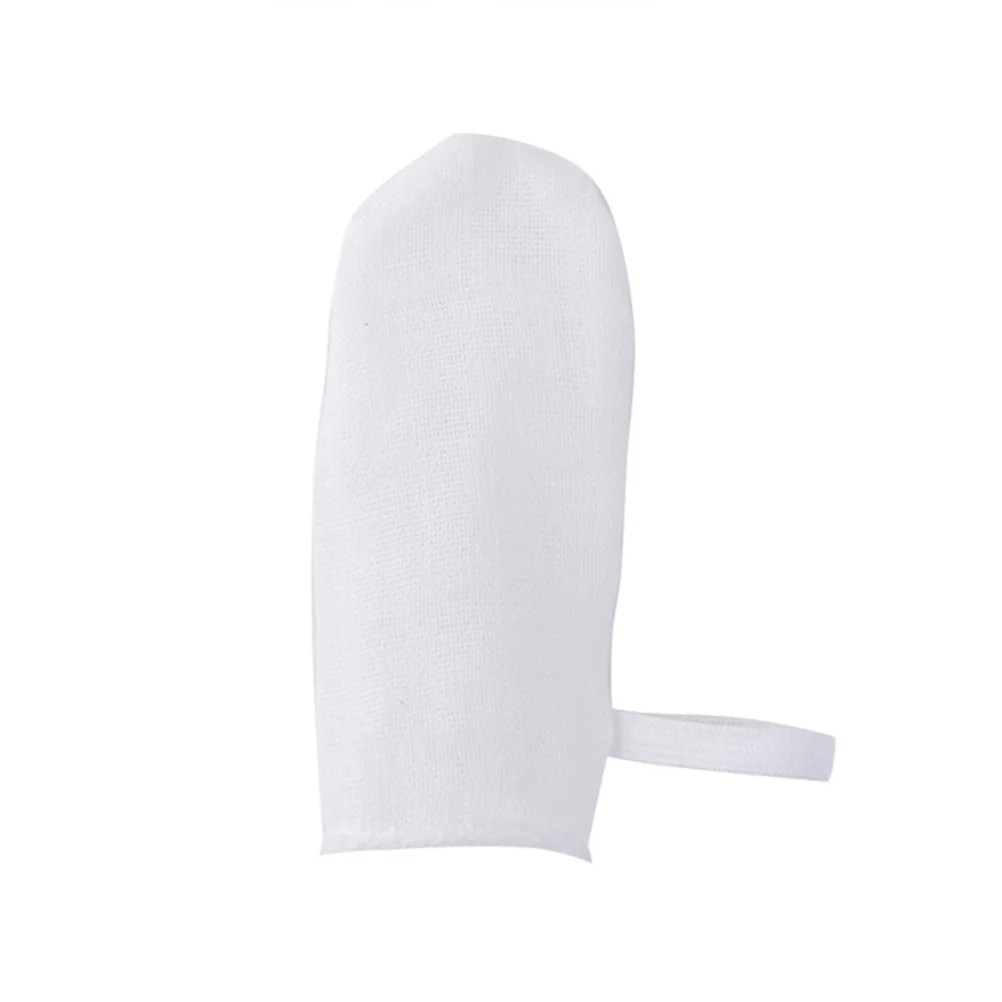 

6Pcs Infant Finger Brush Sterilized Medical Gauze Dental Cleaning Tool Adjustable Drawstring Fit All Fingers Baby Tooth Care