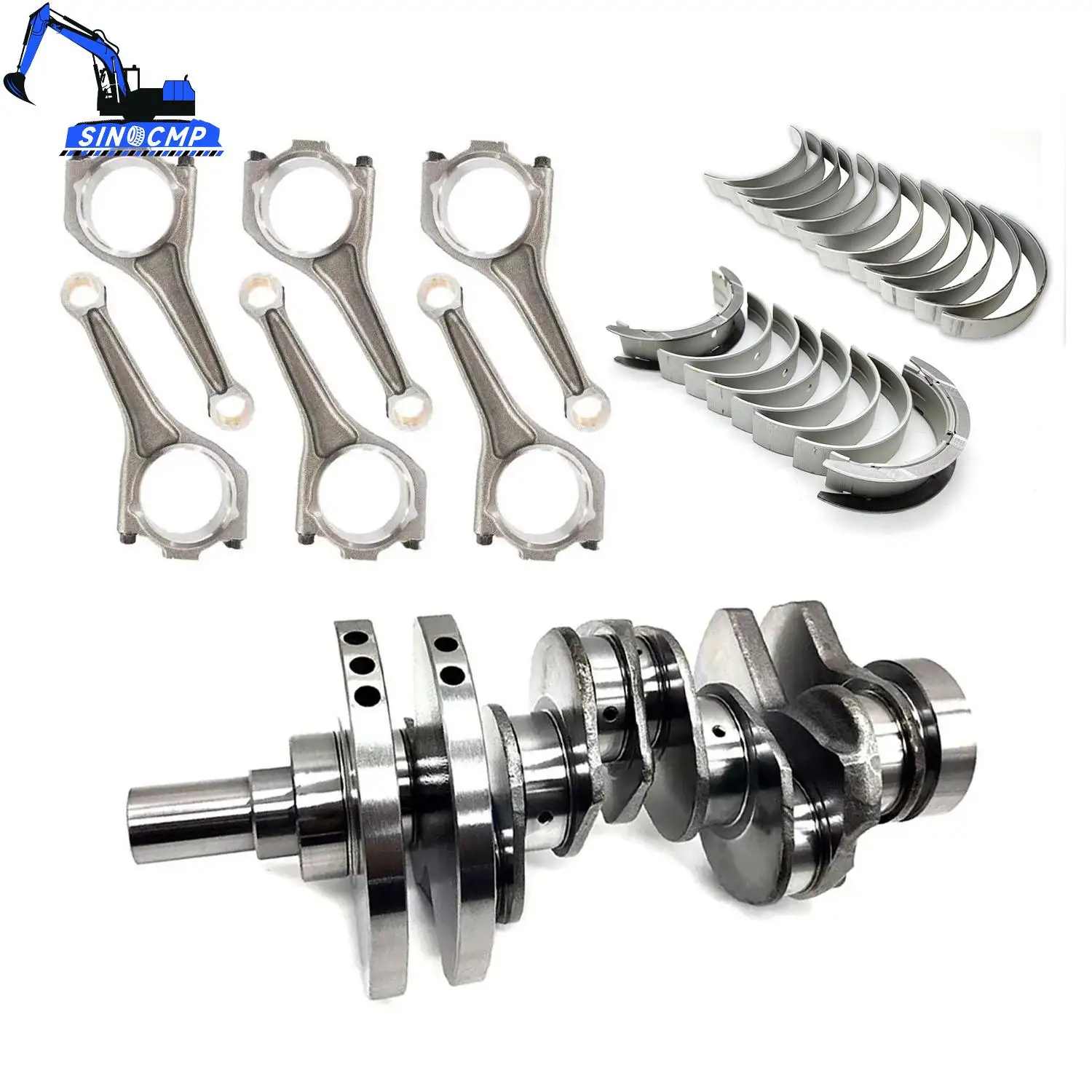 

8Q6331AA 11257807289 5M9926K Engine Crankshaft & Connecting Rod & Bearings Set For Jaguar Land Rover 3.0 TDV6 SDV6 306DT