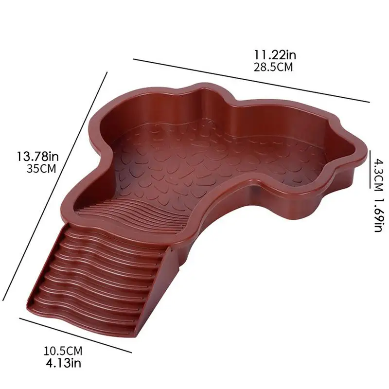 Schildkröten-Lebensmittelschale aus Kunststoff für Schildkröten und Wassernapf, Schildkröten-Lebensmittelzubehör mit rutschfester Rampe, Schildkröten-Reptilien-Badebecken