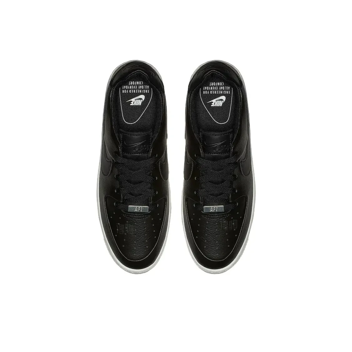 Nike Air Force 1 Sage Low Triple Black White Vintage Casual Wrap Non-Slip Low Top Board Shoes Women's Black and White AR5339-002