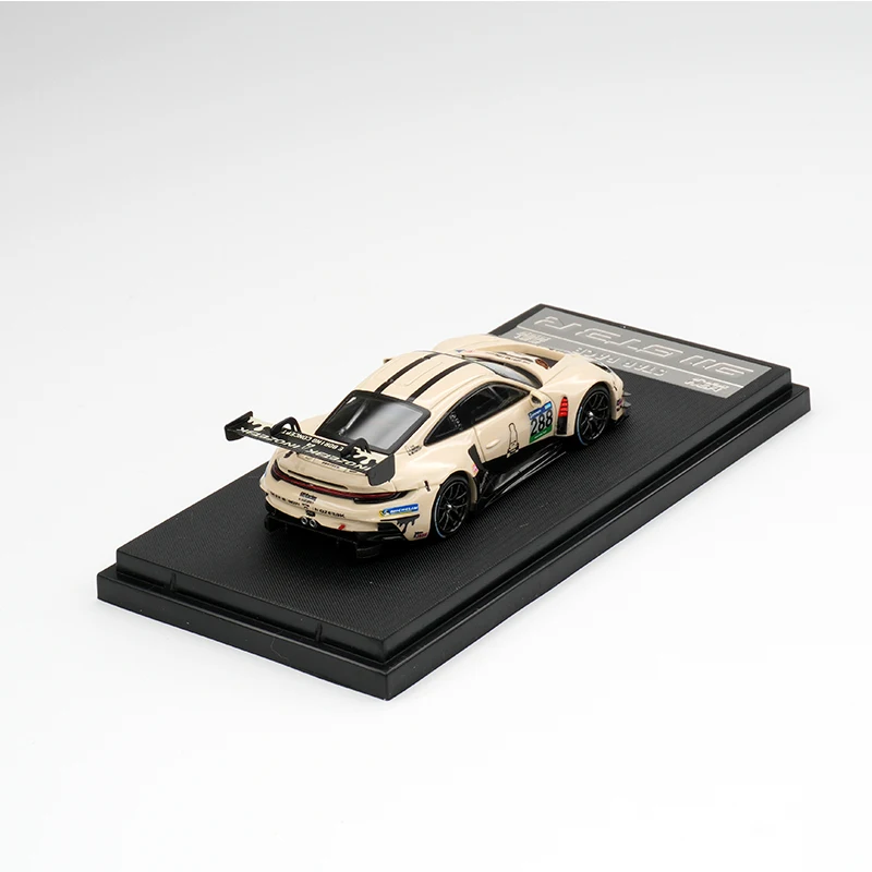 스타 레이스 992 GT3 컵 1:64 288 TBC 크리미 화이트 컬렉션 미니어처 장난감 타임 마이크로 SR 다이캐스트 디오라마 자동차 모델