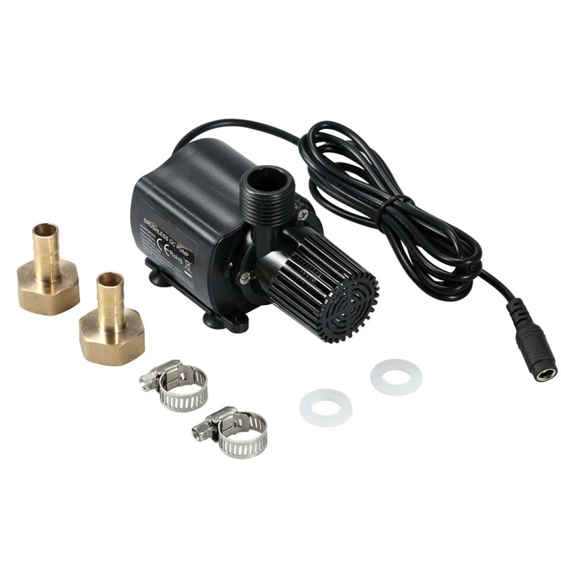 

Ultra-quiet Mini Brushless for DC Water Pump 12V 15W 800L/H Lift 500cm Submersible Fountain Aquarium Circulating R9UF