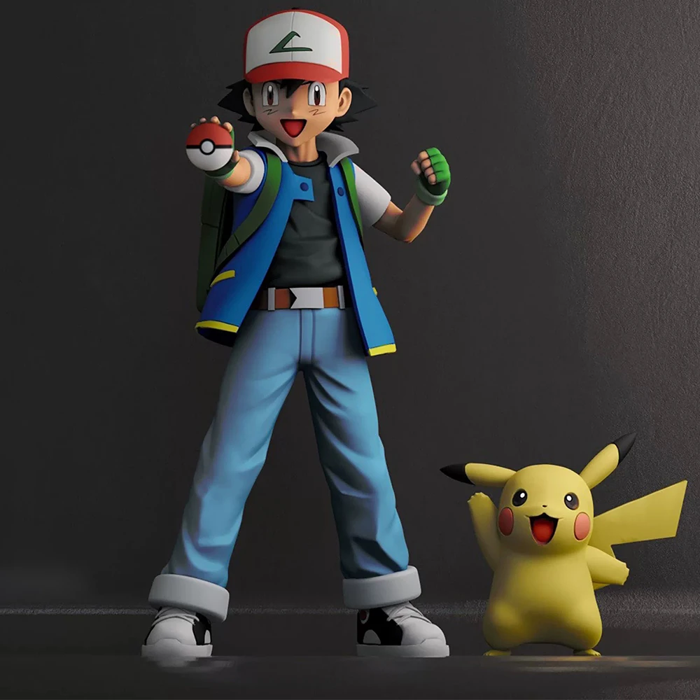 13.5 سنتيمتر أنيمي البوكيمون الرماد كيتشوم الشكل الرسوم المتحركة لطيف نموذج اللعب الهدايا جمع الديكور الحلي الفني بولي كلوريد الفينيل الرماد كيتشوم #1
