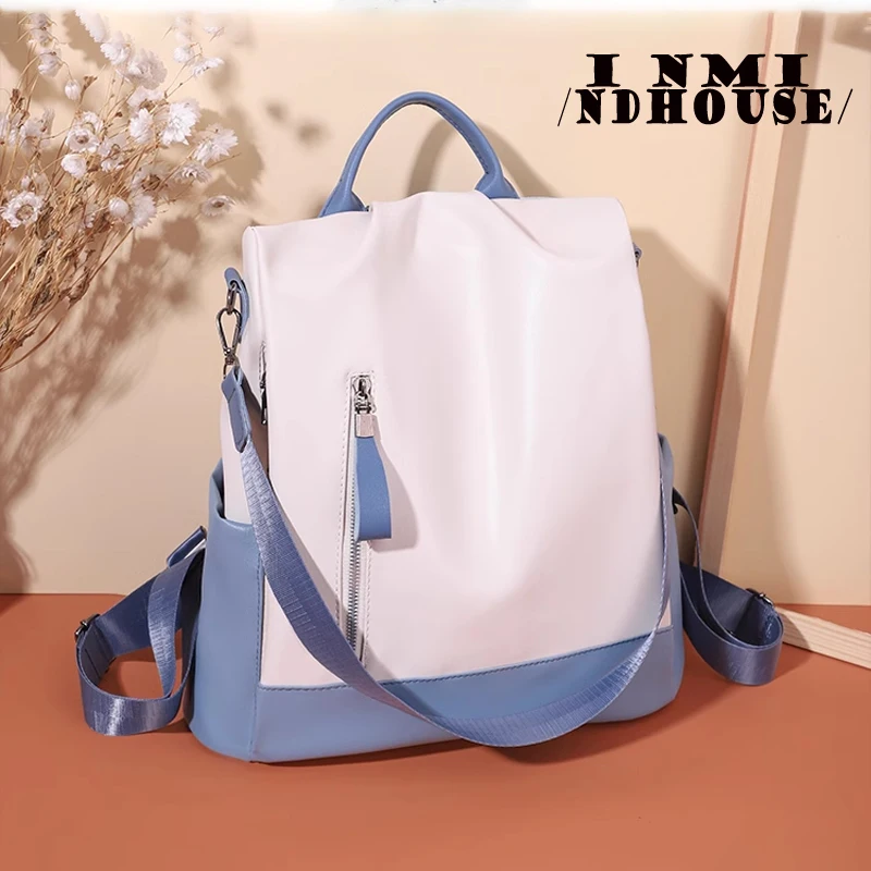 

Fashion Women‘s Backpack Oxford Waterproof School Bags for Teenage Girl Multi-Function Shoulder Book Bag Travel Rucksack