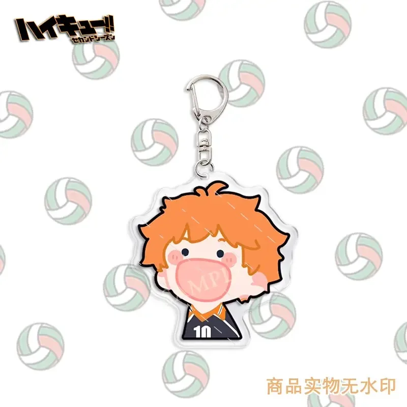 Anime Haikyuu!! Kozume Kenma Shoyo Hinata Cosplay Keychain Cartoon Student Backpack HD Pendant Ambitus
