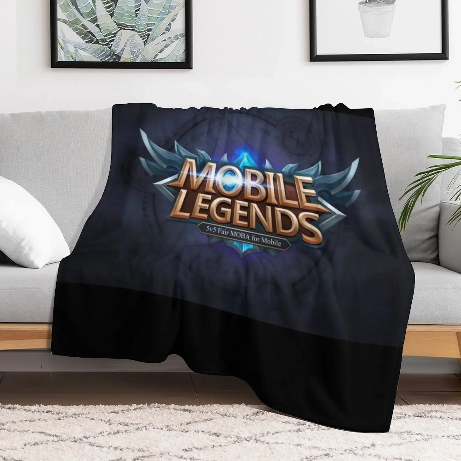 Mobile Legends New Update Logo Throw Blanket Decorative Throw Flannels Blankets