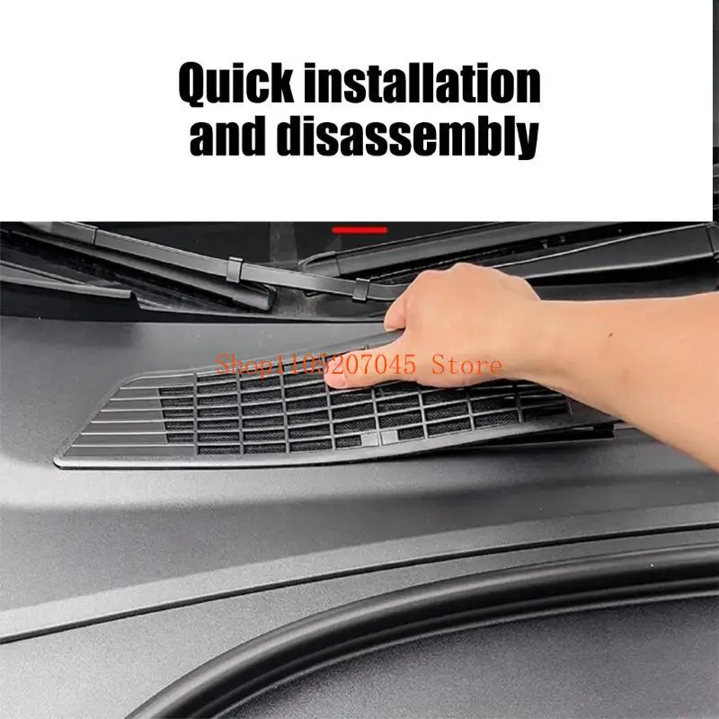 37cd Auto Accessories Air Inlet Protective Cover Front Trunk Air Vent Grille Filter Net Dustproof Inner Vent Grille