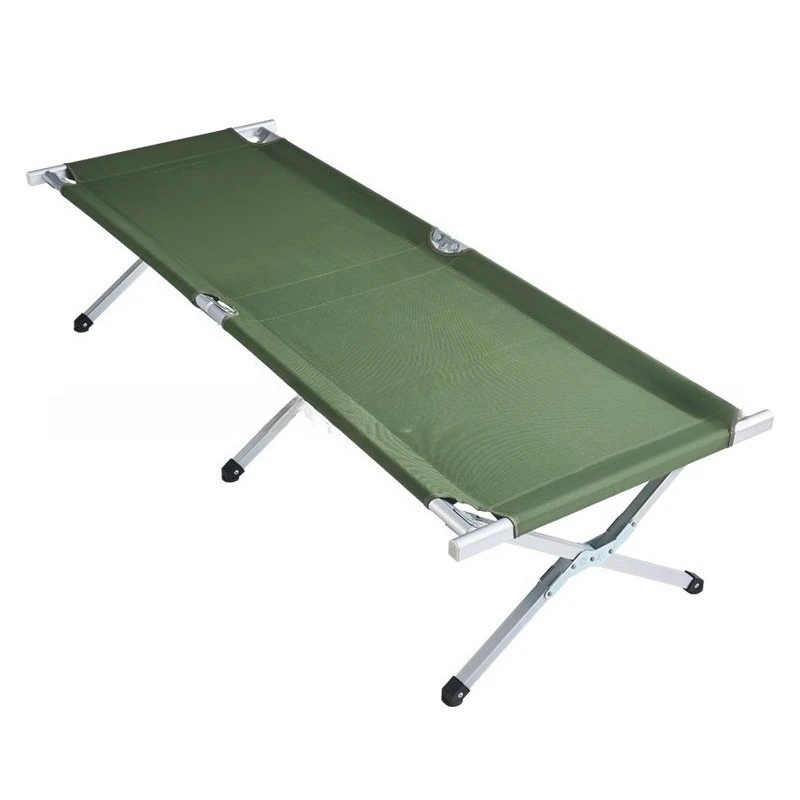 Cama plegable, colchoneta para dormir para acampar al aire libre, cama complementaria para una sola persona, cama de oficina sencilla, cama para siesta de la tarde, aleación de aluminio