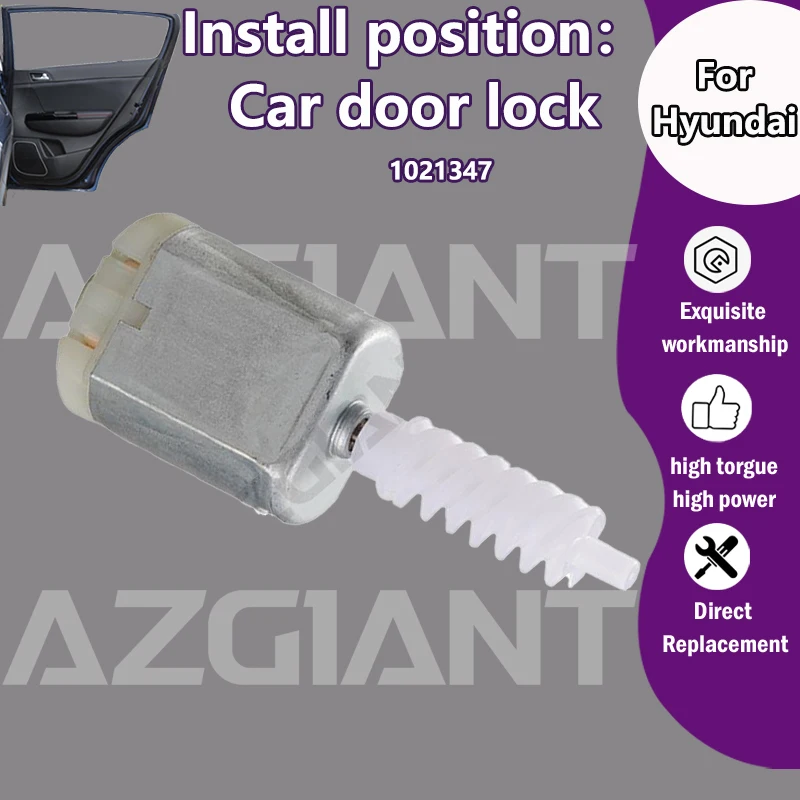 

AZGIANT 1021347 For Hyundai Genesis G90/i10 MK3/REINA 2020/2019/2018-2022 Car Electric Door Lock Actuator module inner 12V motor