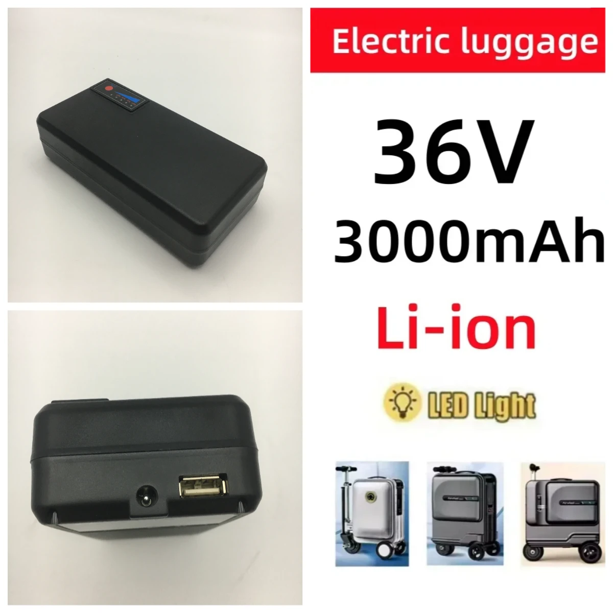 

NEW BEKE 36V 3000mAh Electric Luggage Battery for Airway SE3S MiniT SE3T Compatible Airwheel Lithium Battery Long-Lasting Life