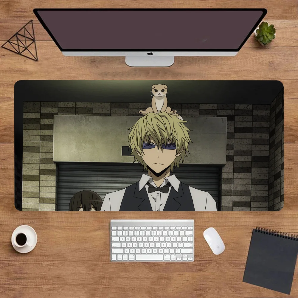 Anime DURARARA Mousepad tappetino per Mouse di vendita caldo Anime Girl tappetino per Mouse antiscivolo E-Sports tappetino per Mouse Premium tappetino per tastiera per PC Gamer