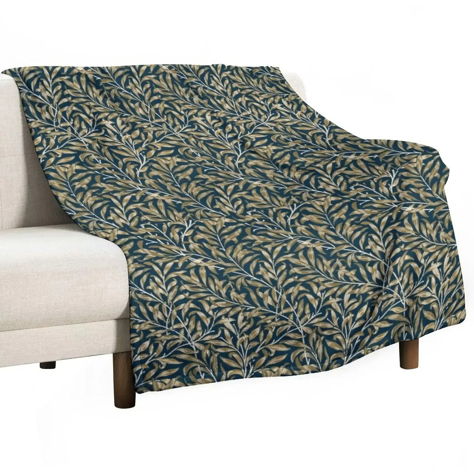 

William Morris Pattern - Foliage Throw Blanket Fluffy Shaggy cosplay anime Thermals For Travel Fluffys Large Blankets