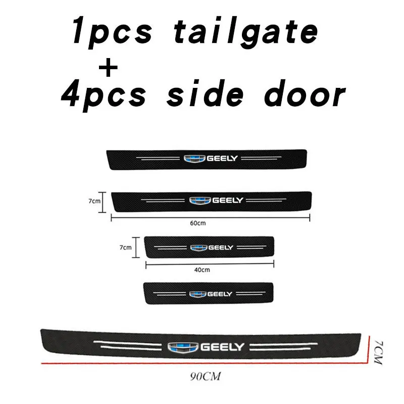 Cinta adhesiva protectora para el alféizar del coche, accesorio para Geely geometry C Emgrand Gc6 Gx3 Ec7 Atlas Coolray Cross NL3 X6 GS