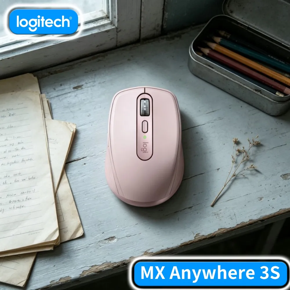 Logitech MX Anywhere 3S Portable Wireless Mouse Easy Switch Three Devices Cross Device Flow Ergonomic For Remote Office