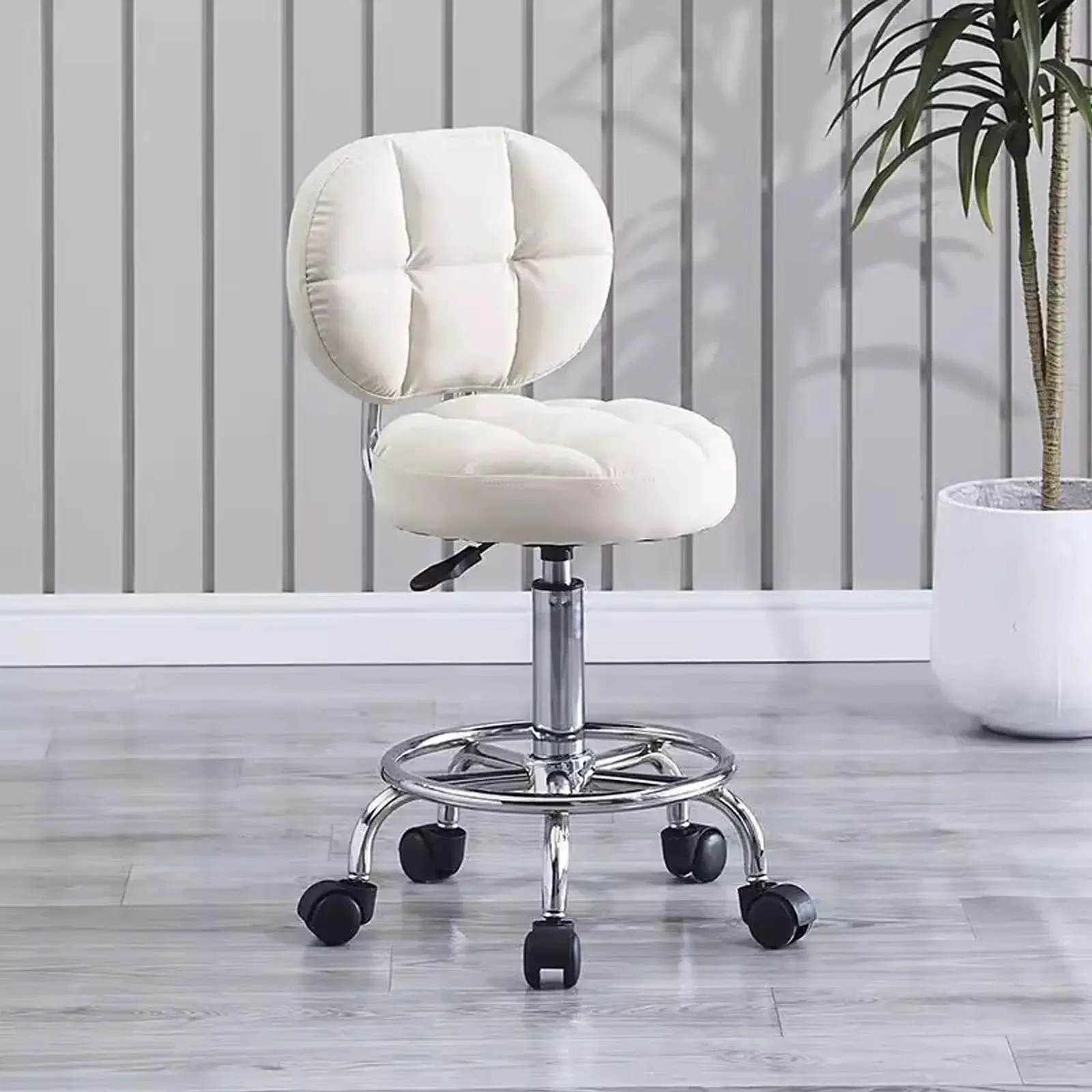 Hot Fashion Office Desk Chair Rolling Stool Computer Chair Adjustable Work Home Salon Drafting Swivel Task with Footrest