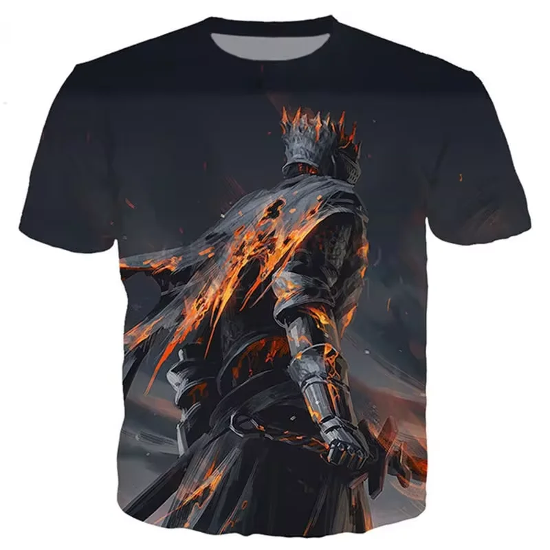 Summer Dark Souls T-Shirts Game 3D Print Streetwear Men Women Casual Fashion Oversized T Shirt Harajuku Kids Tees Tops Clothing