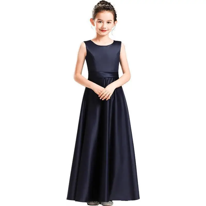 children's-piano-dress-white-red-black-blue-gray-long-costume-princess-dress-children's-host-catwalk-performance-gown-autumn